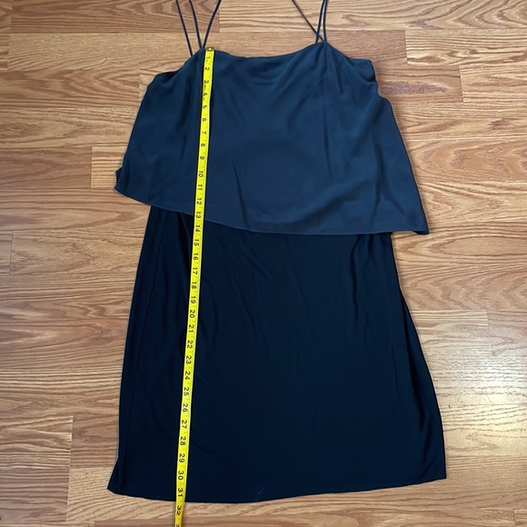 AllSaints Silk Black Mira Slip Dress w/ Spaghetti Straps Size 8 EUC - Picture 4 of 8